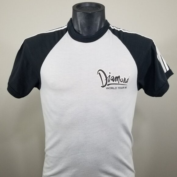 Vintage Neil Diamond Wold Tour 1982 Concert Tee Shirt Size M Raglan T-Shirt Top - Picture 4 of 10